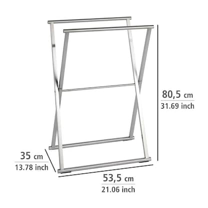 Artikelbild 2 für WENKO Handtuchständer Lava silber, Artikelnummer 804902