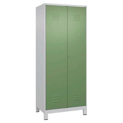 Artikelbild 2 für CP Putzmittelschrank Classic Plus 080110-02 S10020 lichtgrau, resedagrün 80,0 x 50,0 x 195,0 cm, aufgebaut, Artikelnummer 175499