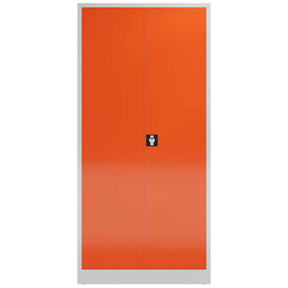 Artikelbild 3 für ClassiX Metallschrank X-530344 feuerrot, lichtgrau 92,0 x 42,0 x 194,5 cm, aufgebaut, Artikelnummer 184711