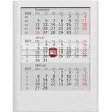 Artikelbild 1 für Tischkalender Einsteckkalender 2026/2027 weiß, Artikelnummer 547879