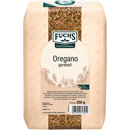 Artikelbild für Fuchs Oregano gerebelt Gewürz, 250,0 g, Artikelnummer 623724