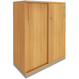 Artikelbild 1 für fm Schiebetürenschrank Oldenburg, 4260429767304 buche 2 Fachböden 100,0 x 44,2 x 113,3 cm, Artikelnummer 161681