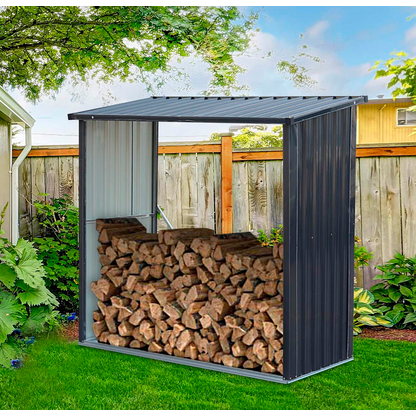 Artikelbild 2 für tepro Holzunterstand Wood Store L, anthrazit, Artikelnummer 328190