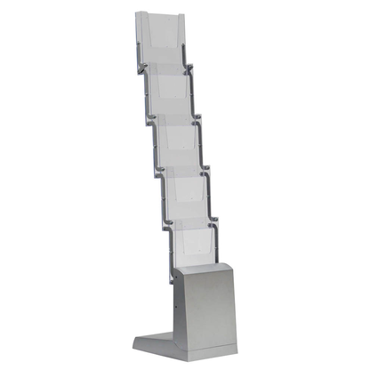 Artikelbild 3 für update displays Prospektständer silber DIN A4 5 Fächer, Artikelnummer 287957