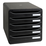 Artikelbild 1 für Exacompta Schubladenbox BIG-BOX PLUS schwarz 309714D, DIN A4 mit 5 Schubladen, Artikelnummer 667434