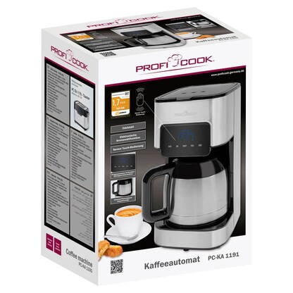 Artikelbild 4 für ProfiCook PC-KA 1191 Kaffeemaschine silber, 8-10 Tassen, Artikelnummer 299467