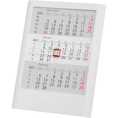 Artikelbild 6 für Tischkalender Einsteckkalender 2026/2027 weiß, Artikelnummer 547879