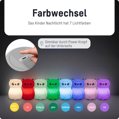 Artikelbild 4 für ANSMANN Eule Finn LED Nachtlicht weiß 9,23 cm, 0,2 W, Artikelnummer 629467