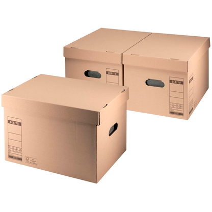Artikelbild 6 für 10 LEITZ Archivboxen 6081 braun 32,5 x 44,0 x 28,0 cm, Artikelnummer 665950