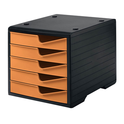 Artikelbild 2 für styro Schubladenbox styroswingbox apricot 275-8430.4191, DIN A4 mit 5 Schubladen, Artikelnummer 660297