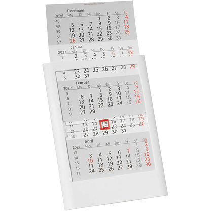 Artikelbild 3 für Tischkalender Einsteckkalender 2026/2027 weiß, Artikelnummer 547879