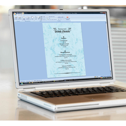 Artikelbild 2 für SIGEL Motivpapier Marmor blau DIN A4 90 g/qm 100 St., Artikelnummer 428276