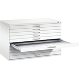 Artikelbild 1 für CP 7100 Planschrank verkehrsweiß 10 Schubladen 110,0 x 76,5 x 76,0 cm, Artikelnummer 683033