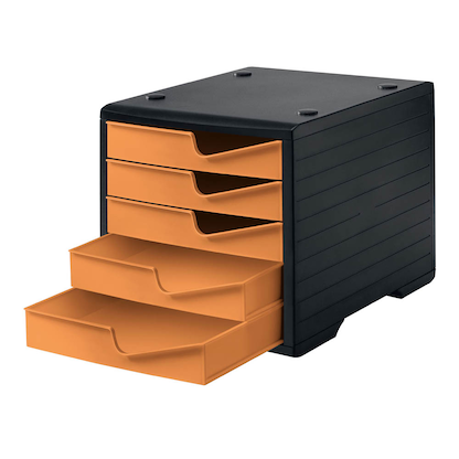 Artikelbild 3 für styro Schubladenbox styroswingbox apricot 275-8430.4191, DIN A4 mit 5 Schubladen, Artikelnummer 660297