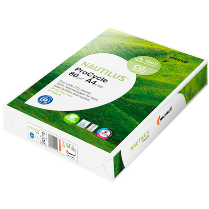 Artikelbild 2 für NAUTILUS® Recyclingpapier ProCycle CO2 neutral DIN A4 80 g/qm 500 Blatt, Artikelnummer 494363