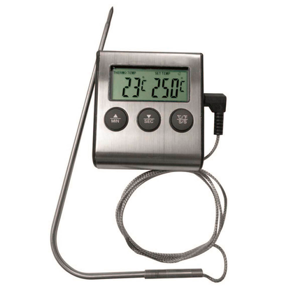 Artikelbild 18 für tepro Digitales Grill- und Brat Kerntemperatur-Lebensmittelthermometer silber, Artikelnummer 329017