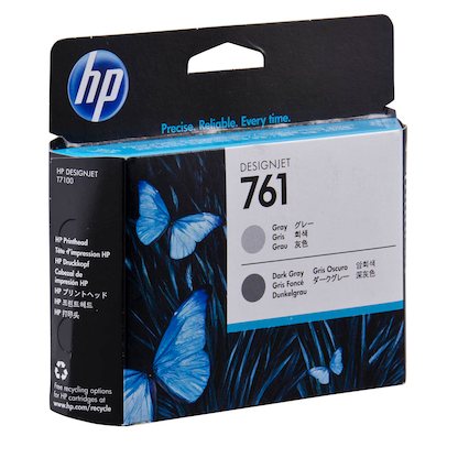 Artikelbild 2 für HP 761 (CH647A) grau, dunkelgrau Druckkopf, Artikelnummer 906974
