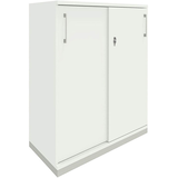 Artikelbild 1 für fm Schiebetürenschrank Oldenburg, 4260672331123 weiß 2 Fachböden 100,0 x 44,2 x 113,3 cm, Artikelnummer 161832