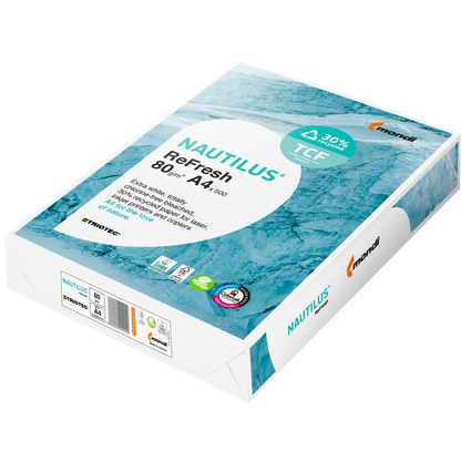 Artikelbild für NAUTILUS® Umweltpapier Refresh DIN A4 80 g/qm 500 Blatt, Artikelnummer 494380