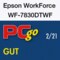 Testsiegel von PC go für Epson WorkForce WF-7830DTWF: Testurteil „Gut“ im Februar 2021.