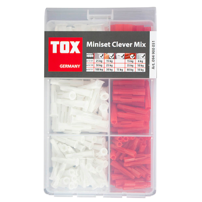 Artikelbild 4 für TOX Miniset Clever TRI und TRIKA 094900051 Universaldübel-Sortiment, 215-teilig, Artikelnummer 559894