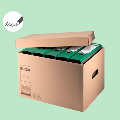 Artikelbild 4 für 10 LEITZ Archivboxen 6081 braun 32,5 x 44,0 x 28,0 cm, Artikelnummer 665950