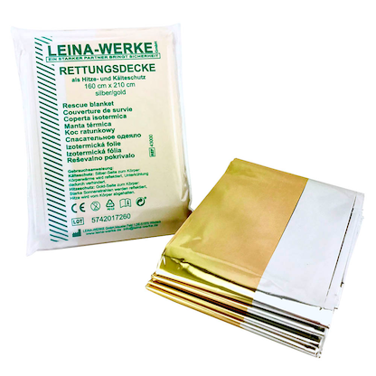 Artikelbild für LEINA-WERKE Rettungsdecke 160 x 210 cm, Artikelnummer 563770