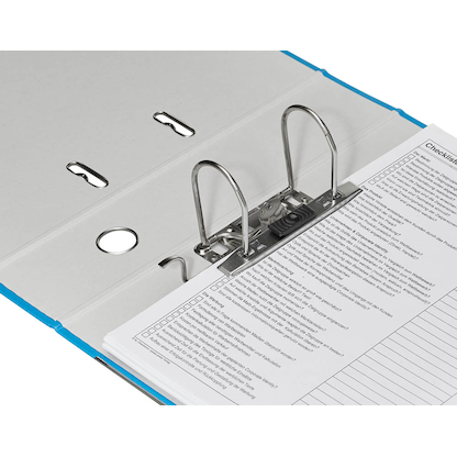 Artikelbild 3 für office discount Umwelt Ordner blau Karton 8,0 cm DIN A4, Artikelnummer 153957