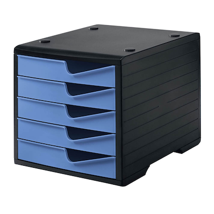 Artikelbild 2 für styro Schubladenbox styroswingbox cornflower 275-8430.621, DIN A4 mit 5 Schubladen, Artikelnummer 660284