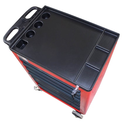 Artikelbild 5 für ADB Basic Werkstattwagen rot 7 Schubladen, Artikelnummer 204139