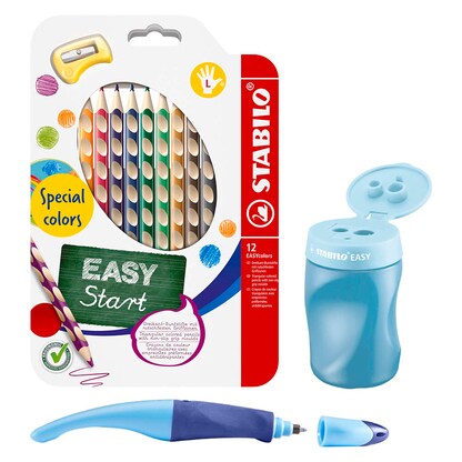 Artikelbild für AKTION: STABILO 1. Klasse Schreib-Set Linksshänder Junge blau, Artikelnummer 686349