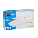 Artikelbild 1 für HYGOSTAR unisex Einmalhandschuhe SAFE PREMIUM weiß Größe M, 100 St., Artikelnummer 597922
