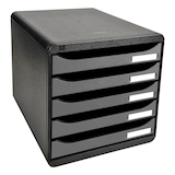 Artikelbild 1 für Exacompta Schubladenbox BIG-BOX PLUS silber 309738D, DIN A4 mit 5 Schubladen, Artikelnummer 667523
