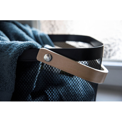 Artikelbild 6 für WENKO Bambusa Aufbewahrungskorb schwarz 25,0 x 25,0 x 17,0 cm, Artikelnummer 807101