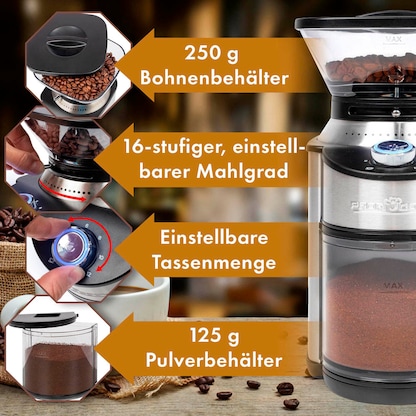 Artikelbild 7 für ProfiCook PC-EKM 1205 Kaffeemühle silber/schwarz 200 W, Artikelnummer 299606