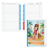 Artikelbild 1 für ROTH Hausaufgabenheft Disney Vaiana für clevere Faule liniert DIN A5 ohne Rand, 104 Blatt, Artikelnummer 580458