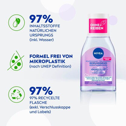 Artikelbild 3 für NIVEA BERUHIGEND Mizellenwasser 100,0 ml, Artikelnummer 579864