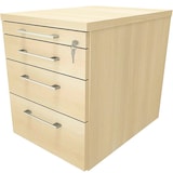 Artikelbild 1 für fm Oldenburg Rollcontainer königsahorn 4 Auszüge 43,4 cm 60,0 cm, Artikelnummer 138071