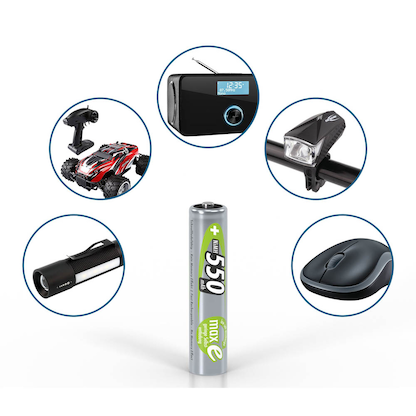 Artikelbild 6 für 4 ANSMANN Akkus maxE Micro AAA 550 mAh, Artikelnummer 890499