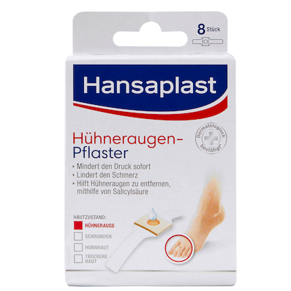 Artikelbild 2 für Hansaplast Hühneraugen-Pflaster 50430 beige, weiß, 8 St., Artikelnummer 148557