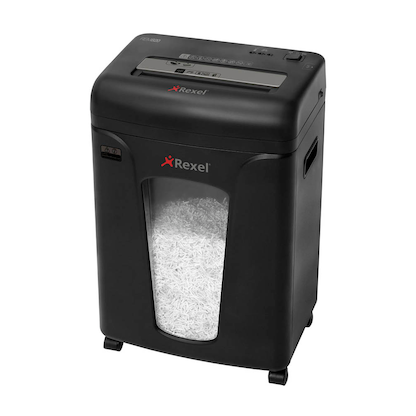 Artikelbild 5 für Rexel Mercury REM820 Aktenvernichter mit Partikelschnitt P-5, 2 x 15 mm, bis 8 Blatt, schwarz, Artikelnummer 185443