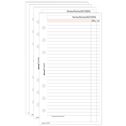 Artikelbild für 50 bind Ringbuch-Ergänzungsblätter Notizen A6, Artikelnummer 794297