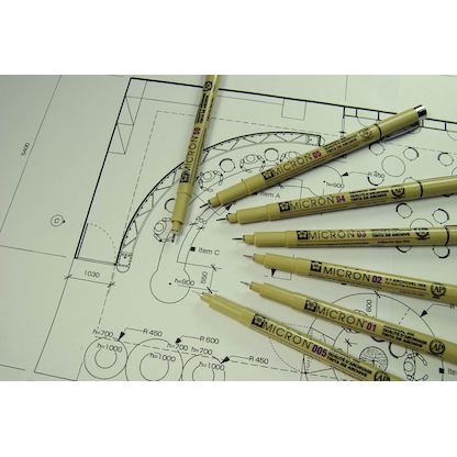 Artikelbild 9 für Sakura Pigma Micron Fineliner-Set farbsortiert 0,25 + 0,45 + 0,60 mm, 4 St., Artikelnummer 937286