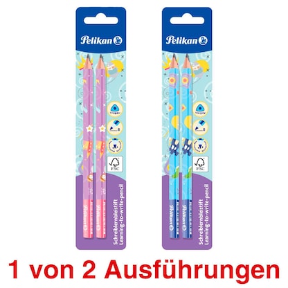 Artikelbild 10 für Pelikan Schreiblern- Bleistifte B pink, blau, 2 St., Artikelnummer 317117