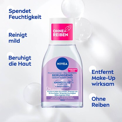 Artikelbild 4 für NIVEA BERUHIGEND Mizellenwasser 100,0 ml, Artikelnummer 579864