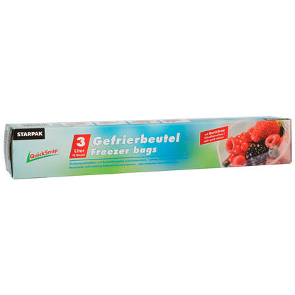 Artikelbild für 15 STARPAK Gefrierbeutel QuickSnap 3,0 l, Artikelnummer 403586