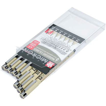 Artikelbild 12 für 6 + 1 GRATIS: Sakura Pigma Micron Fineliner-Set schwarz, 6 St. + GRATIS Brush-Pen, Artikelnummer 711487