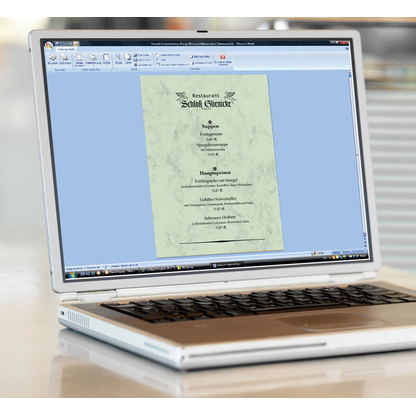 Artikelbild 2 für SIGEL Motivpapier Marmor pastellgrün DIN A4 90 g/qm 100 St., Artikelnummer 428292