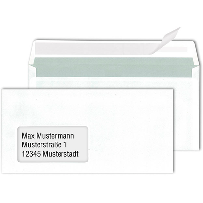 Artikelbild 10 für MAILmedia Briefumschläge DIN lang mit Fenster weiß haftklebend 500 St., Artikelnummer 349266