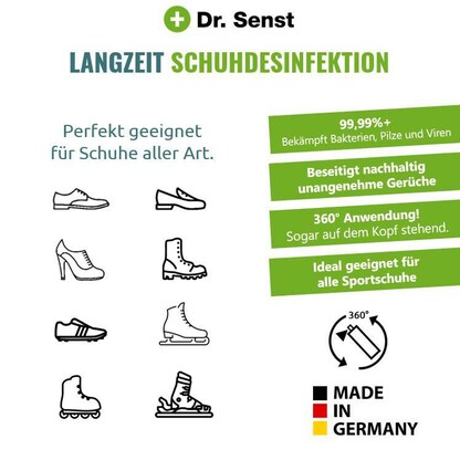 Artikelbild 2 für Dr. Senst® LANGZEIT SCHUH DESINFEKTION Desinfektionsspray 100,0 ml, Artikelnummer 700151